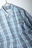80's PAL ZIRELI - unique chest pocket, cotton plaid shirt