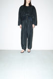 80's Fabrizio Lenzi - linen jumpsuit in black