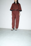 80’s cotton jumpsuit with big square pocket