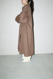 80's Scandinavian label - wool draping fabric oversized coat