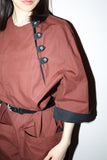 80’s cotton jumpsuit with big square pocket