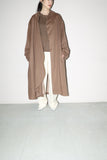 80's Scandinavian label - wool draping fabric oversized coat