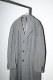 90-00’s European label - wool/cashmere herringbone middle length coat