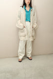 80’s PENNYBLACK - linen multi pocket over coat / made in ITALY