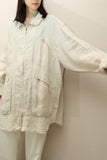 80’s PENNYBLACK - linen multi pocket over coat / made in ITALY