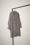 c90's Allegri - cotton middle length trench coat with utility pocket