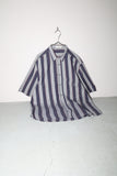 80’s Valentino cotton stripe pattern short sleeve shirts