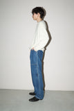 90's cotton wide straight denim pants