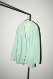 80-90’s Max Mara - wool oversized tailored jacket in pastel green color