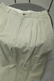 80-90's German label - linen tuck trousers