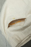c90's Swiss linen fabric tuck trousers