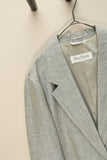 80-90’s Max Mara - linen tailored jacket in heather gray