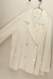 80-90’s Max Mara - linen double  jacket in white