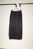 00's European label - glossy fabric utility maxi length skirt