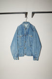 80-90's EU label - square silhouette denim jacket