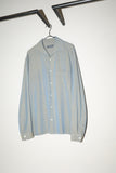 80-90's iridescent water color rayon open collar shirt