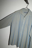 80-90's iridescent water color rayon open collar shirt