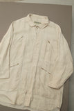 80’s PENNYBLACK - linen multi pocket over coat / made in ITALY
