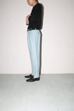 linen tuck wide trousers from Europe