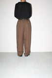 linen tuck wide trousers from Europe