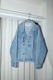 80-90's EU label - denim multi pocket oversized jacket