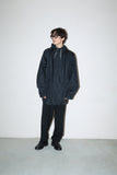 c70's Soviet Union Military - nylon hooded jacket in original black