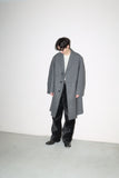 -1950’s BURBERRYS PARIS - wool "anomaly" extra-wide single coat