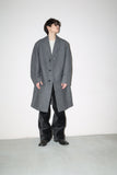 -1950’s BURBERRYS PARIS - wool "anomaly" extra-wide single coat