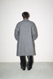 -1950’s BURBERRYS PARIS - wool "anomaly" extra-wide single coat