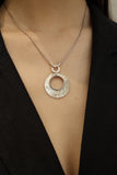 silver 925 "shell disc" necklaces