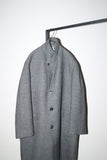 -1950’s BURBERRYS PARIS - wool "anomaly" extra-wide single coat