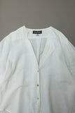 80’s Thierry Mugler - asymmetrical cutting, linen/cotton blouse