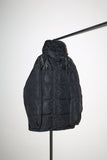 c00’s PRADA SPORT - goose down jacket with leather yoke, detachable hood