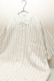 c80's Italian label - cotton multi stripe shirt