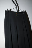 80’s JEAN PAUL GAULTIER pour GIBO - wool straight silhouette tuck trousers