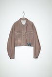 c90's EU AVIREX - cropped brown denim jacket