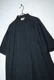 c90's EU label - rayon pleat design oversized shirt