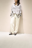 80's rayon/silk oversized blouse