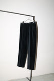 80's cotton velvet tuck trousers