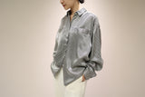 80's rayon satin oversized blouse