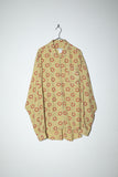 80's Emporio Armani - atomic pattern rayon shirt