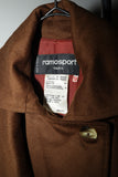 80’s RAMOSPORT - wool graphical cutting, docking design coat