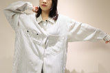 80-90's rayon oversize blouse
