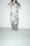 c80’s Scotch label - silk abstract all patterned dress