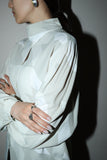 80-90's EU label - rayon geometrical pattern blouse