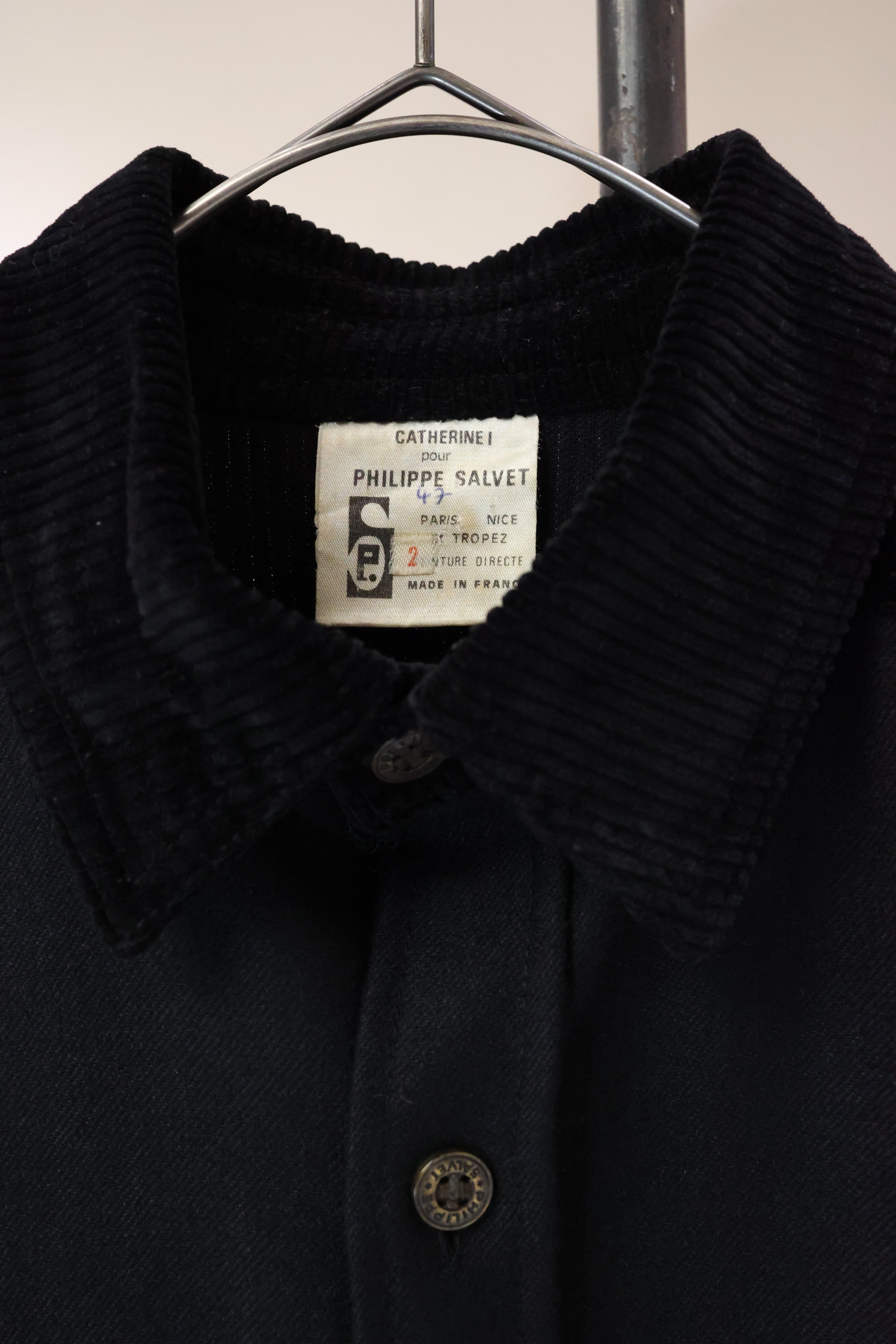 70-80’s PHILIPPE SALVET wool/cotton corduroy shirt