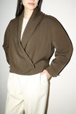 80's GENNY -  wool cropped cachecoeur jacket