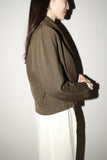 80's GENNY -  wool cropped cachecoeur jacket