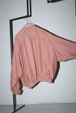 80’s European label - linen/rayon zip up blouson