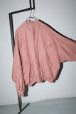 80’s European label - linen/rayon zip up blouson
